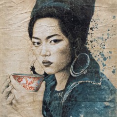 PAUSE THÉ HMONG - VIETNAM  (90x120cm)